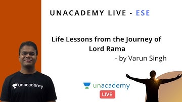 ESE 2020 | Life Lessons from the Journey of Lord Rama | Mechanical | Varun Singh