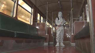 北朝鮮、地下鉄でも消毒徹底 駅の改修進む