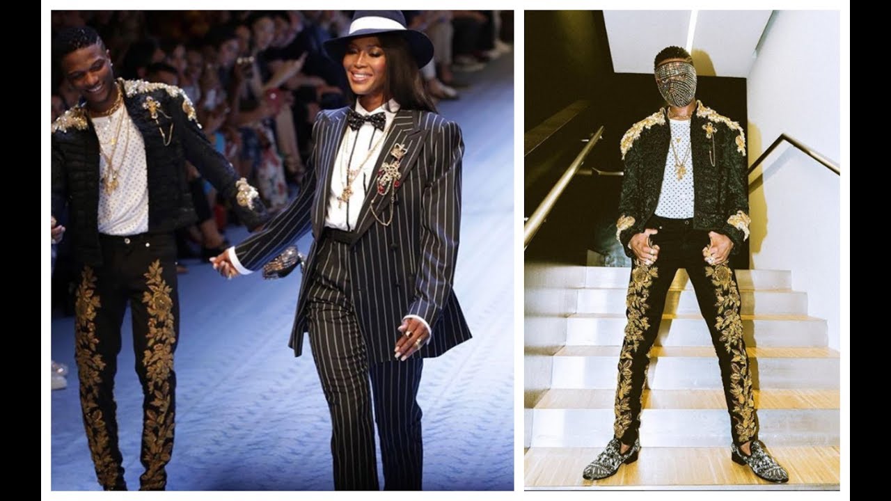 wizkid dolce and gabbana show