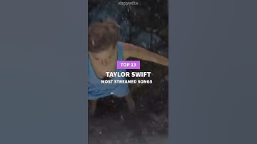 Top 13 most streamed Taylor Swift songs on Spotify part 2 #taylorswift #swiftie #music #shorts