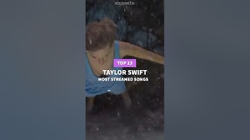 Top 13 most streamed Taylor Swift songs on Spotify part 2 #taylorswift #swiftie #music #shorts