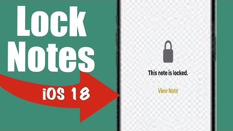 How To Lock Notes With iPhone Passcode And Face ID