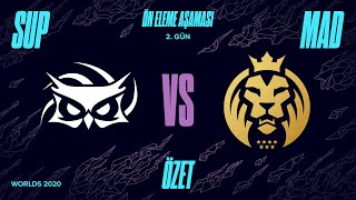 Papara SuperMassive ( SUP ) vs Mad Lions ( MAD ) Maç Özeti | Worlds 2020 Ön Eleme Aşaması