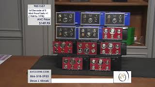 1st Decade of S Mint Proof Sets + 1 (1968 to 1978)
