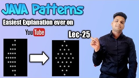 Complex star pattern program in java in hindi | Left Pascal