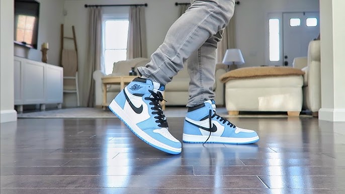 Air Jordan 1 Retro High University Blue Review On Feet Youtube