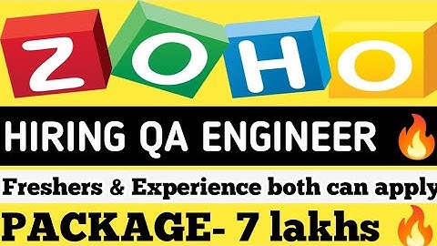 ZOHO Corporation Recruitment 2023 : Hiring for Freshers as QA Engineers