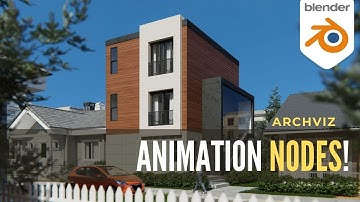 😱ARCHVIZ and ANIMATION NODES - Blender Animation