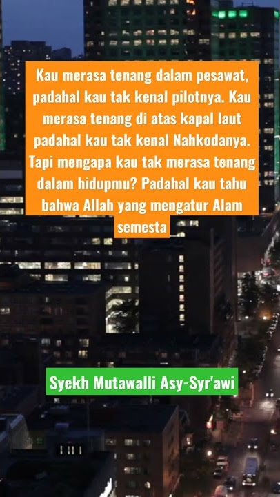 Kata-kata Bijak | Syekh Mutawalli Asy-Sya'rawi #shorts