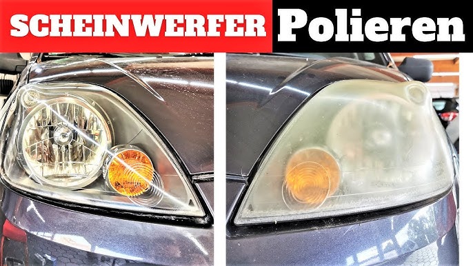 Matte Scheinwerfer schleifen & bedampfen, Anleitung