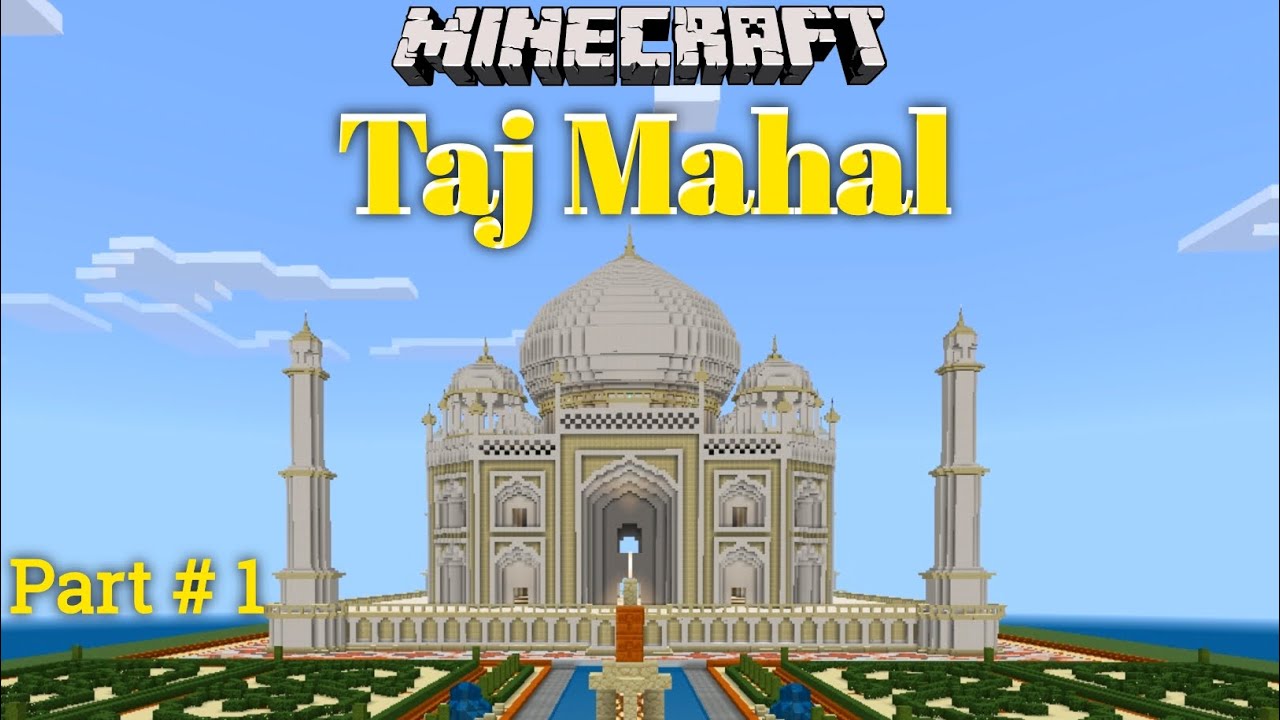 How To Build Taj Mahal In Minecraft PE | I Build Taj Mahal In Minecraft ...