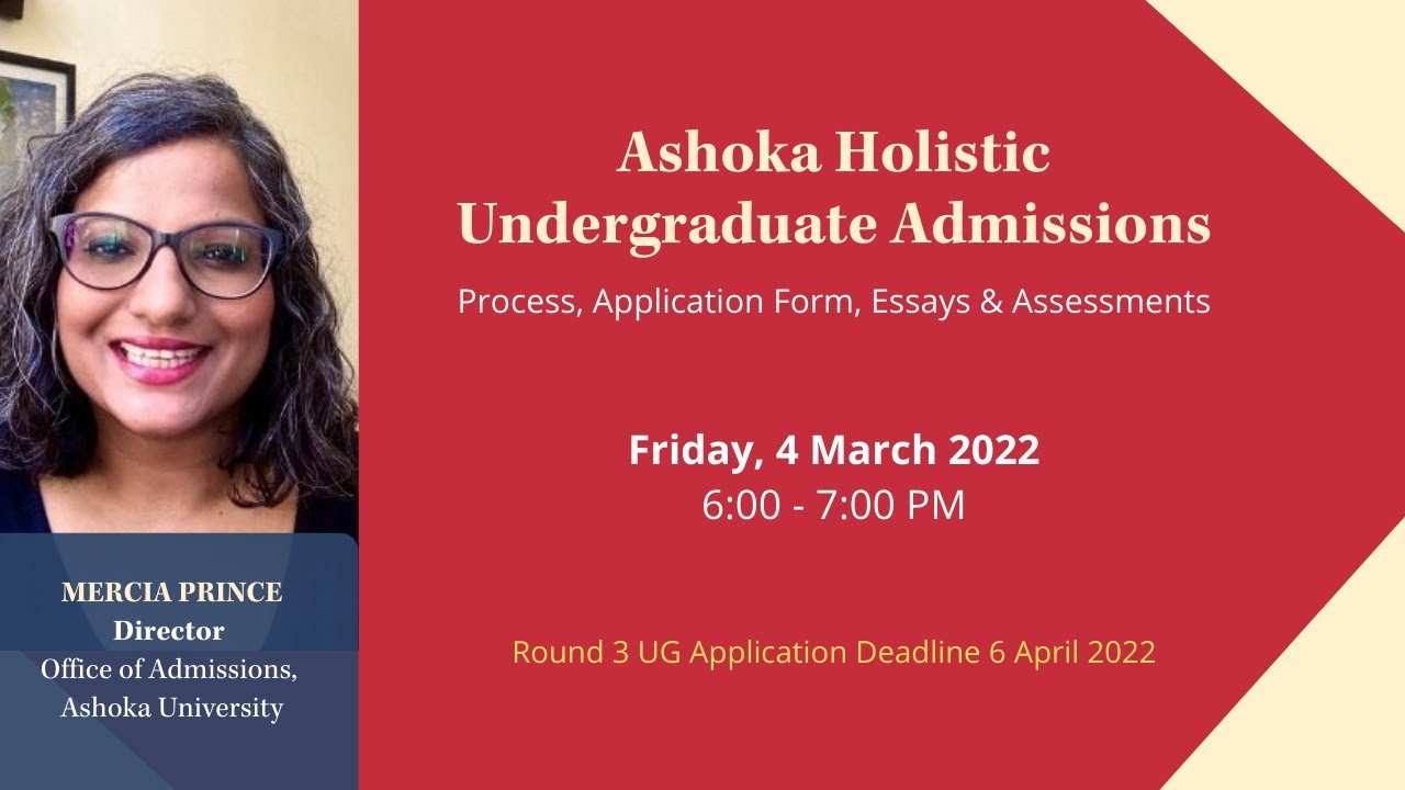 Ashoka Holistic Undergraduate Admissions Process, Application Form