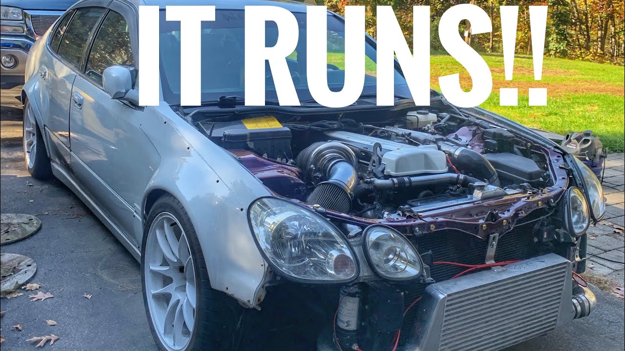 Big Turbo 2JZ Gs300 First Start! - YouTube