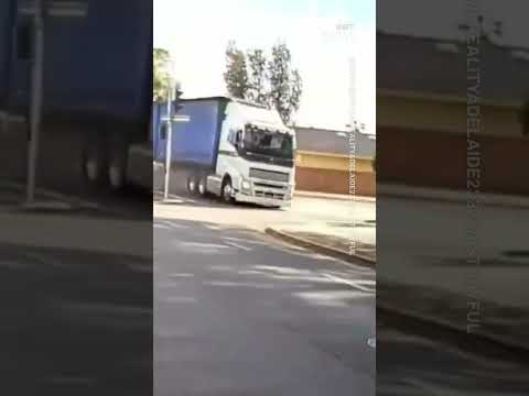 Out-of-control truck leaves path of destruction in Australia #shorts #news