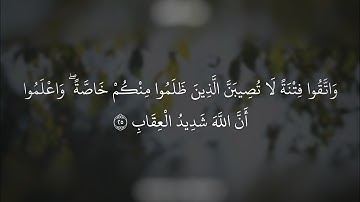 ﴿واتقوا فتنة لا تصيبن الذين ظلموا منكم خاصة ۖ..﴾ تلاوة رائعة من سورة الأنفال | للقارئ عبدالله الموسى