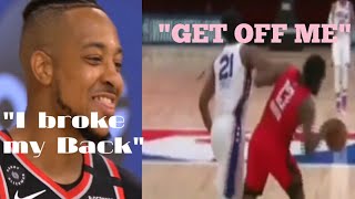 CJ McCollum Hilarious Impersonation of Mike Tyson | Embiid and Harden Get into a FIGHT.