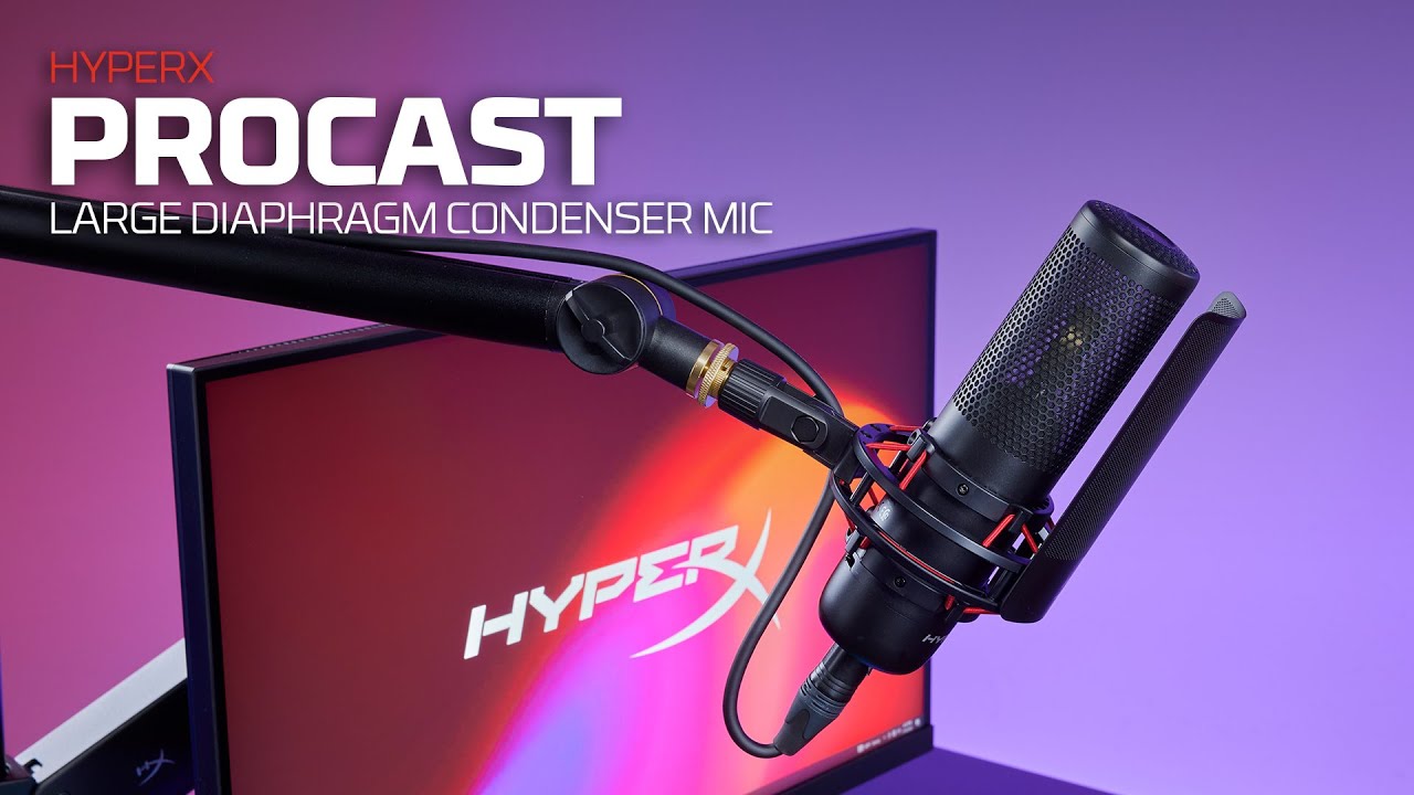 HyperX ProCast Large Diaphragm Condenser Microphone 