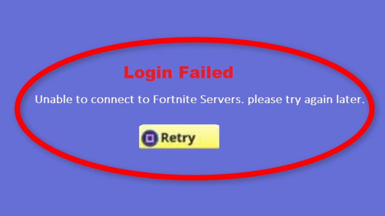 Login failed. Unable to login to Fortnite Servers please try again later. Failed to login. Unable to login to Fortnite Servers please try again later как исправить.