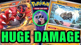 Incineroar ex + Relicanth Deck || Pokémon TCG Live || Temporal Forces