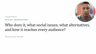 Discussion Forum 3 - Social Marketing