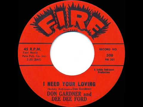 1962 HITS ARCHIVE: I Need Your Loving - Don Gardner & Dee Dee Ford