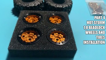 part 4 Axial scx24 Hot Storm 1.0 Bead lock install
