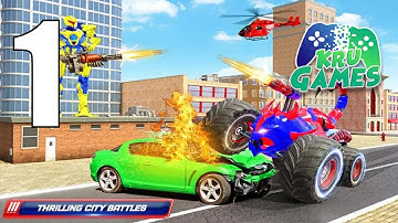 Scorpion Robot Monster Truck Transform Robot Games Gameplay Walkthrough #1 (Android, IOS)