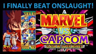 I Finally BEAT ONSLAUGHT - Marvel vs. Capcom: Clash of Super Heroes - Ryu and Strider Hiryu Gameplay