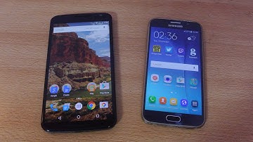 Nexus 6 Android 6.0 Marshmallow vs Galaxy S6 Android 5.1.1 Lollipop - Speed Test HD