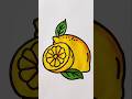 Lemon 🍋 Drawing/fruit colour #drawing #fruitart #lemon #fruit #ytshorts #viralvideo #indianflag