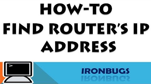 How To Find Router IP address | 4 different ways