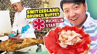 Switzerland MICHELIN STAR BRUNCH BUFFET & Trying All You Can Eat SWISS CHINESE FONDUE