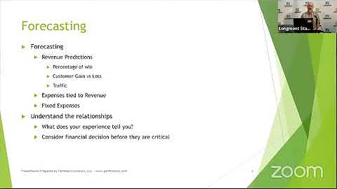 Accounting & the Essentials of Forecasting