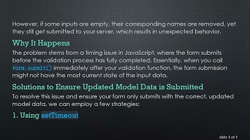 How to Handle Form Submissions in Vue.js: Ensuring Updated Model Data Is Submitted Correctly