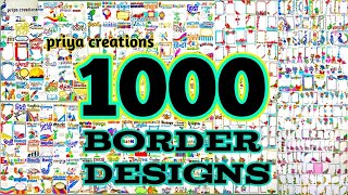 1000 Border Designs|500 Border Designs|100 Border Designs Compilation|200 Border Designs for project