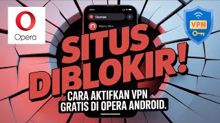 BUKA SITUS DIBLOKIR! Cara aktifkan fitur VPN gratis di browser Opera  screenshot 1