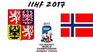 Česko vs Norsko IIHF 2017 Skupina B