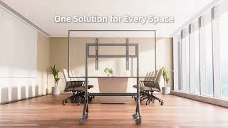 North Bayou P150 Electric Rolling TV Stand for 65'' to 90'' Screens