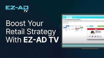 Boost Your Retail Strategy with EZ-AD TV: Automatic Price Comparison in Print Signs