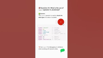 typeof Operator in JavaScript – What Does It Do? #shorts #viral #javascript #webdevelopment