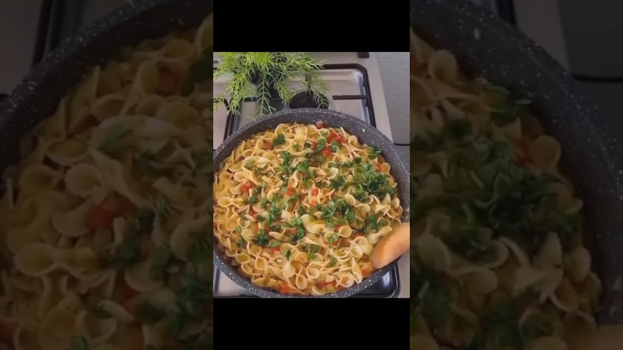 Makarnaseverler için enfes bir makarna tarifi #pratiktarifler #yemektarifi