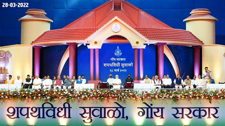 PM Shri Narendra Modi attends Swearing-in Ceremony of Goa CM & Council of Ministers