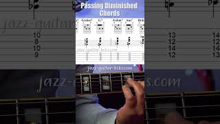 Diminished Passing Chords Within Major Scale - Guitar Lesson #guitarchords