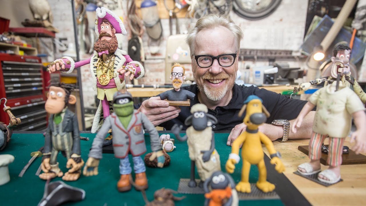 Video till Adam Savage tittar på Aardmans dockor