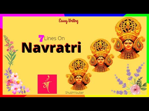 Few Lines on Navratri for Kids | 7 points on Durga Puja 021 |Essay on my favourite festival Navratri