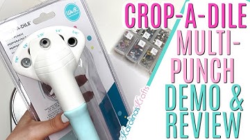 Cropadile Multi-Punch Review and Demo, We R Memory Keepers Paper Punch Demo and Review