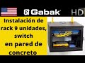 Cmo instalar un rack 9u en la pared  gabaktech