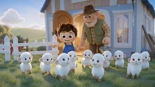 🐑 Count the Lambs with Milo & Grandpa! 🌾 | Learn Numbers 1–10 for Kids