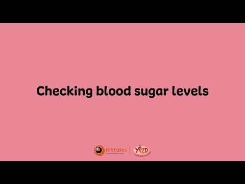 Checking blood sugar levels