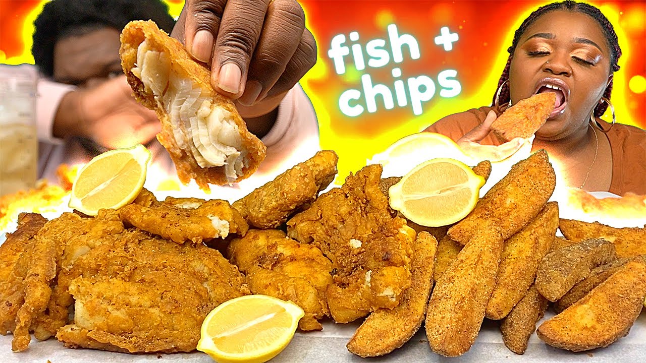 CRISPY HOMEMADE FISH N' CHIPS!!! | HASHTAG THE CANNONS | MUKBANG EATING SHOW